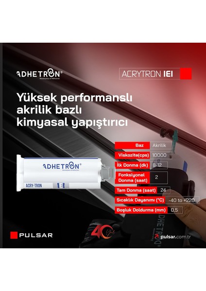 Acrytron 1e1 Yapısal Yapıştırıcı