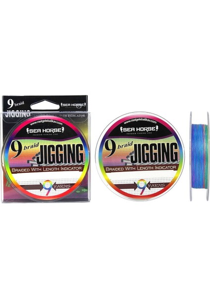 Jigging Pe 0,16 mm 150MT 9x Multi Color