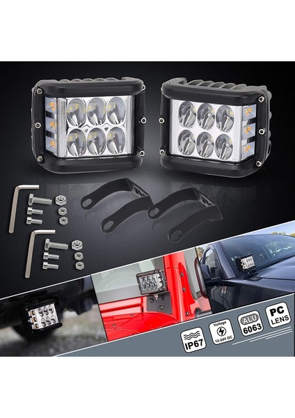 Offroad Sis Lambası 12 LED 36W Çift / LASS319 fırsatları