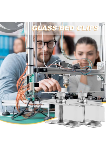 8 Adet 3D Yazıcı Cam Yatak Klipsleri Kelepçeleri Ender 3/3 Pro Ender Için (Yurt Dışından)