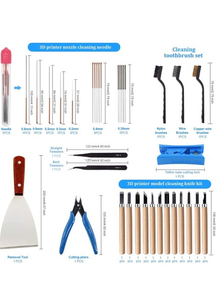 35 Parça 3D Yazıcı Araç Seti Çapak Alma Aracı Temizleme ve Çıkarma Aracı (Yurt Dışından) indirimleri