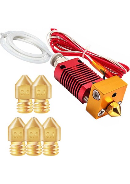 Creality Ender 3 Için Montajlı Hotend Kiti, 0,4 mm Nozul, 24 V 40 W (Yurt Dışından)