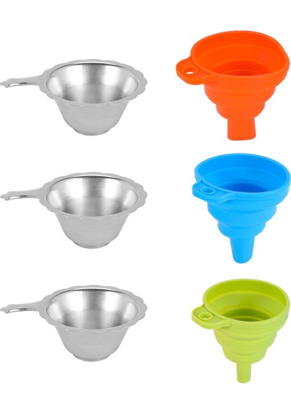 3D Yazıcı Reçine Filtre Kiti Paslanmaz Çelik Filtre Silikon Huni (Yurt Dışından)