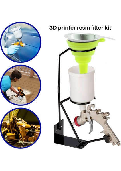 3D Yazıcı Reçine Filtre Kiti Paslanmaz Çelik Filtre Silikon Huni (Yurt Dışından) modelleri