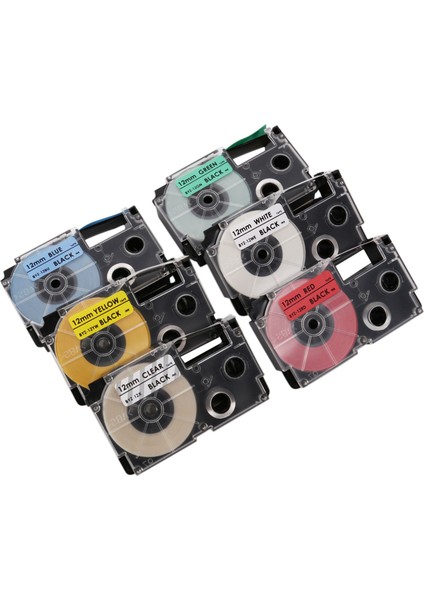 Paket 12MM Etiket Bandı Etiket Yapıcı Bant (Yurt Dışından)