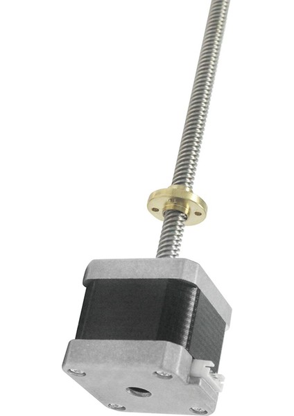 NEMA17 17HS4401 3D Yazıcı Için T8 Vida Bağlantılı 8mm Adım Motoru. (Yurt Dışından)