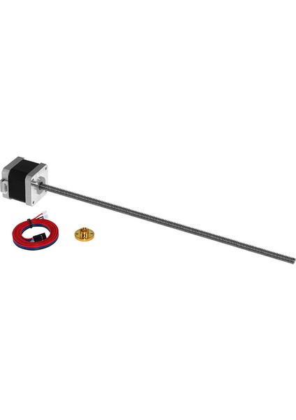 NEMA17 17HS4401 3D Yazıcı Için T8 Vida Bağlantılı 8mm Adım Motoru. (Yurt Dışından)