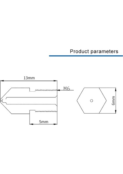 3D Yazıcı Için 2 Adet Mk8 Ekstruder Nozulları Cr-10 / 3/5, , Prusa I3 (Yurt Dışından)