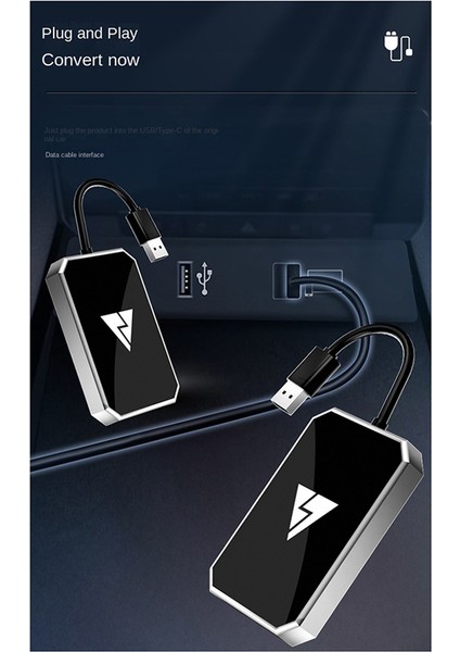 Kablosuz Carplay Android Adaptörü USB Kablosuz Adaptörü Araba Adaptörü (Yurt Dışından)