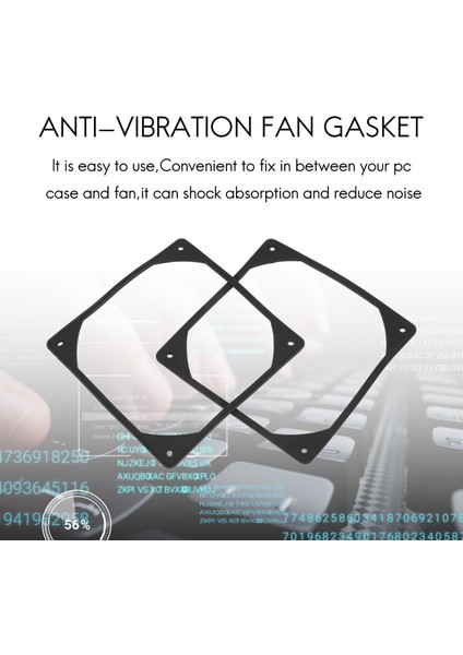10 Adet 140MM Titreşim Önleyici Silikon Fan Contası Gürültü Azaltıcı (Yurt Dışından) modelleri