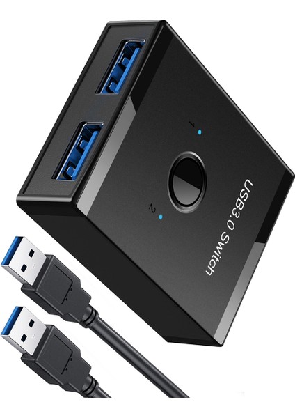 USB Anahtarı Kvm USB Hub 3.0 Anahtar Seçici Kvm Anahtarı (Yurt Dışından)