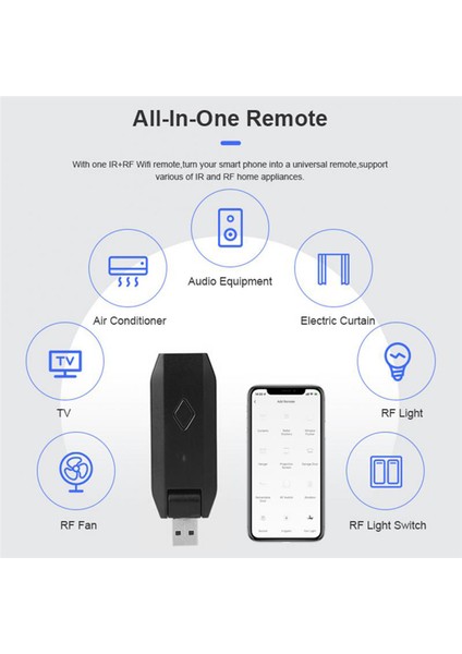 Evrensel Tuya Ir Rf Uzaktan Kumanda Akıllı App Kontrol Cihazı 180° Bükülebilir (Yurt Dışından) modelleri