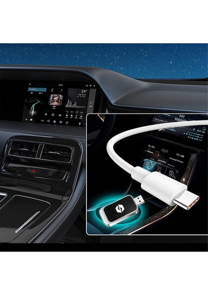USB 2'si 1 Arada Kablosuz Carplay Android Adaptörü Kablosuz Adaptör (Yurt Dışından)