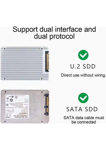 Pcıe 3.0 X4/X8/X16 - U.2 - Pcı-E Yükseltici Kart 2.5 Inç Sata HDD Için (Yurt Dışından)