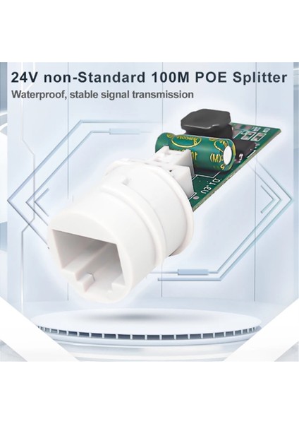 Su Geçirmez 10/100MBPS RJ45 Port Poe Ayırıcı (Yurt Dışından)