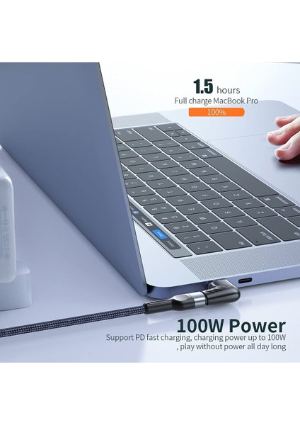 Manyetik USB C Adaptörü (2 Paket), 5 Pinli Tip C Konnektör, 480 Mbp/s (Yurt Dışından)