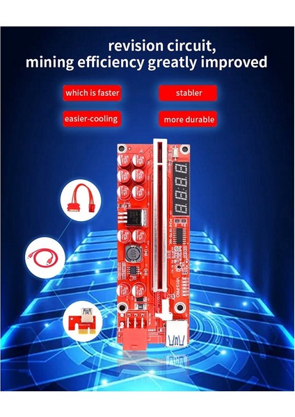 1 Adet Pcıe Yükseltici Kart Usb3.0 Kablosu Video Kartı Gpu Bitcoin Madencisi Için (Yurt Dışından) fırsatları