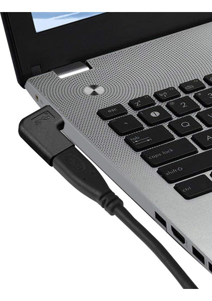 90 Derece USB C Erkekten Dişiye Adaptör, Tip-C Uzatma Adaptörü (Yurt Dışından)