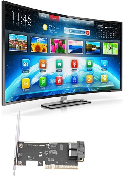 PCI-E8X - U.2 SFF8639 Adaptörü Nvme SSD Pcı-E - U2 Genişletme Kartı (Yurt Dışından)
