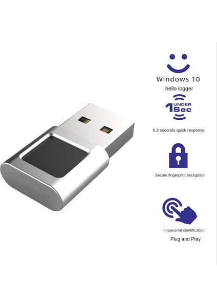 USB Parmak Izi Okuyucu Modül Aygıtı Windows 10 Için Biyometrik Tarayıcı (Yurt Dışından)