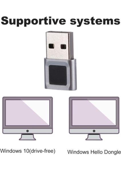 USB Parmak Izi Okuyucu Modül Aygıtı Windows 10 Için Biyometrik Tarayıcı (Yurt Dışından)