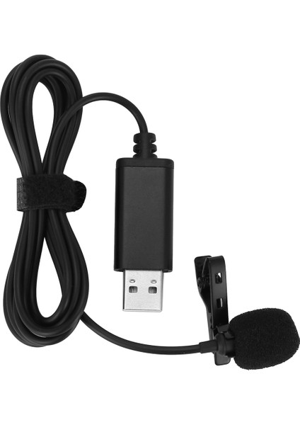 Evrensel USB Mikrofon Yaka Mikrofonu Klipsli Bilgisayar Mikrofonu (Yurt Dışından)
