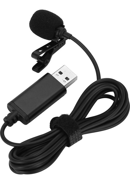 Evrensel USB Mikrofon Yaka Mikrofonu Klipsli Bilgisayar Mikrofonu (Yurt Dışından)