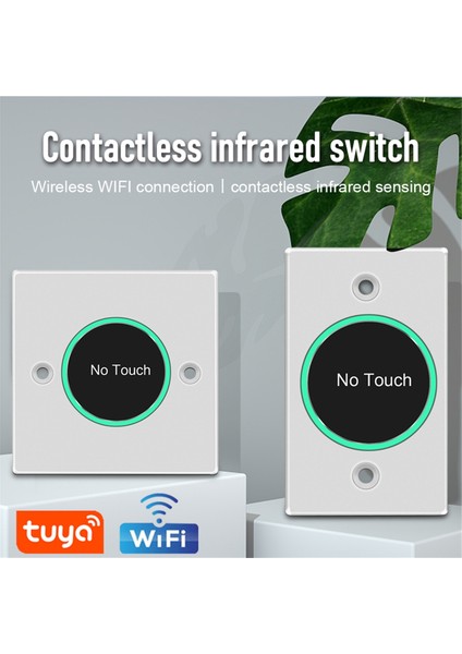 Tuya Wifi Akıllı Anahtar Kapı Çıkışı Itmeli Erişim Kontrolü Uzaktan Kumanda B (Yurt Dışından) indirimleri
