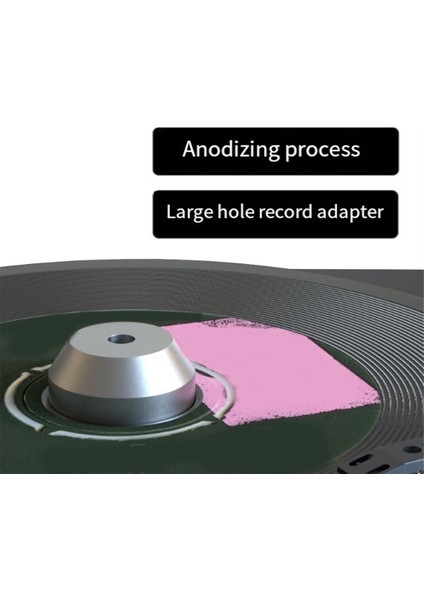 Ses Lp Vinil Pikaplar Disk Sabitleyici Plak Çalar Hifi Siyah (Yurt Dışından)