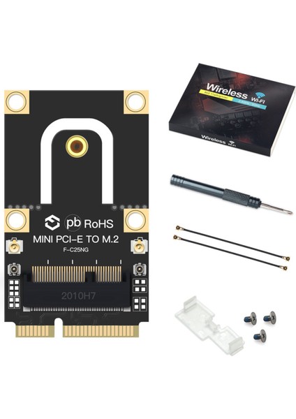 M.2 Ngff - Mini Pcı-E (Pcıe+Usb) Adaptörü M.2 Wifi Wlan Kartı Için (Yurt Dışından)