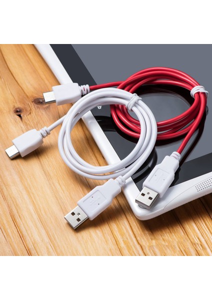 Şarj Veri Kablosu, Taşınabilir Çok Seçenekli Tablet Kablosu (Kırmızı, 1m) (Yurt Dışından)