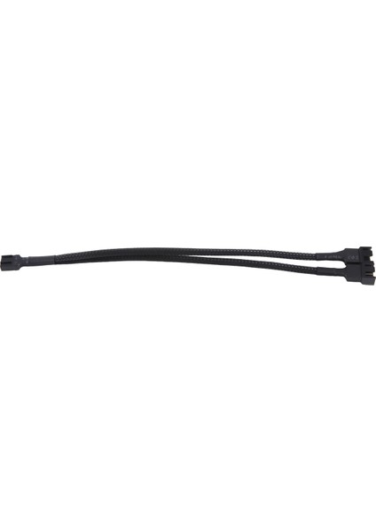 Ila 2 Yollu Örgülü Kablo Y Ayırıcı 3/4 Pin Pwm Pc Fan Adaptör Kablosu (Yurt Dışından)