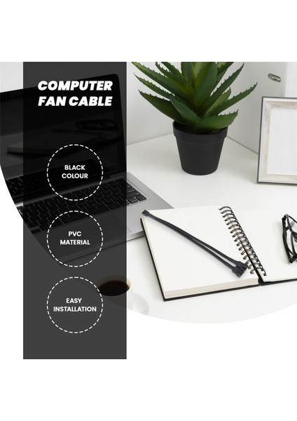 Ila 2 Yollu Örgülü Kablo Y Ayırıcı 3/4 Pin Pwm Pc Fan Adaptör Kablosu (Yurt Dışından) fiyatları