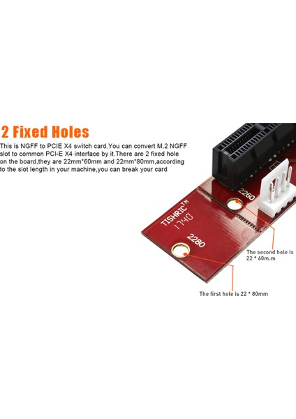 Ngff M.2 Anahtar M2 - Pcıe 4x 1x Yuvası Pcıe Adaptörü Btc Kırmızı, 2 Adet (Yurt Dışından) indirimleri