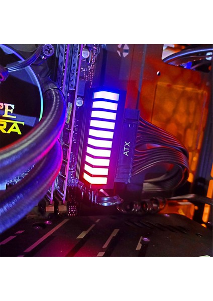 Atx 24PIN 90 Derece Güç Adaptörü 5V 3 Pin Pc Güç Kaynağı Siyah (Yurt Dışından)
