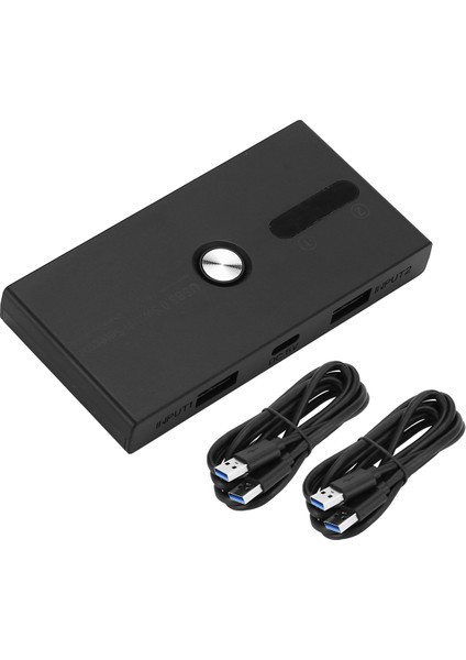 USB 3.0 Anahtarı 2 Giriş 4 Çıkış Kvm Yerleştirme Istasyonu Yazıcı Paylaşım Monitör (Yurt Dışından)