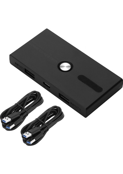 USB 3.0 Anahtarı 2 Giriş 4 Çıkış Kvm Yerleştirme Istasyonu Yazıcı Paylaşım Monitör (Yurt Dışından)