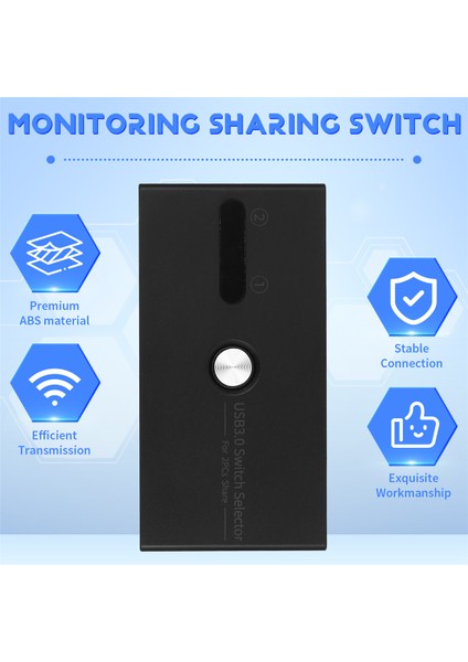 USB 3.0 Anahtarı 2 Giriş 4 Çıkış Kvm Yerleştirme Istasyonu Yazıcı Paylaşım Monitör (Yurt Dışından)