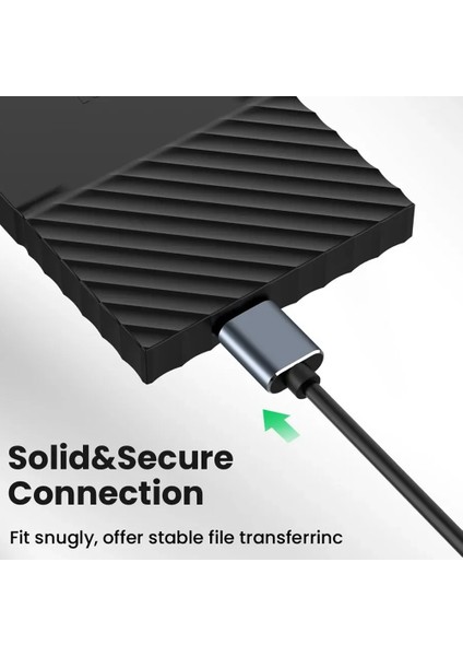 Typec - Micro-Usb 3.0 Kablosu 5gbps 5A Hızlı Şarj Kablosu,b (Yurt Dışından)