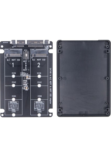 Çift M.2 - Sata3.0 Adaptörü M.2 Sata Protokolü SSD Adaptörü 2 Port (Yurt Dışından)