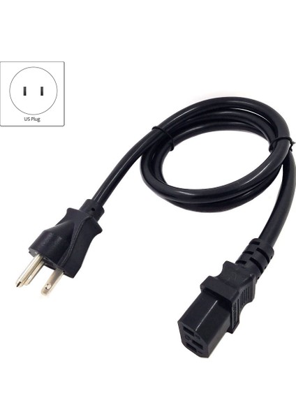 Abd Nema 6-15P Ila IEC320 C13 Ac Güç Kablosu, 15A/250V (Abd Fişi) (Yurt Dışından)