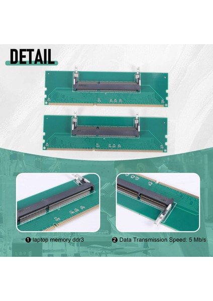 Adet Ddr3 Dizüstü Bellekten Masaüstü Belleğe Bağlantı Adaptör Kartı (Yurt Dışından) indirimleri