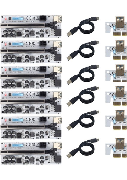 6 Adet VER012MAX USB 3.0 Pcı-E Yükseltici Max Express Kablo Yükseltici (Yurt Dışından)