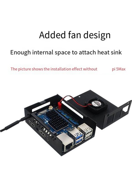Orange Pi 5max Metal Kabuklu Fan Isı Emici Koruyucu Kılıf Için (Yurt Dışından)