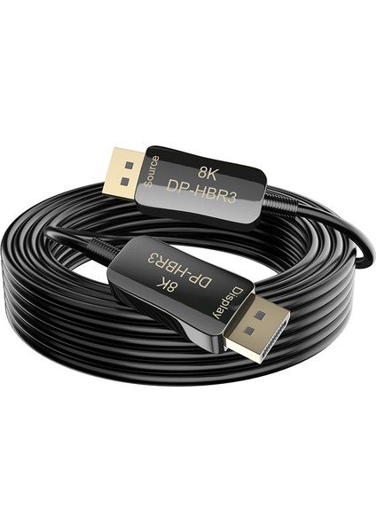 Ps3/4 Için Displayport Dp1.4 Fiber Optik Kablo 20M/65.6FT 8k Ultra Hd (Yurt Dışından)