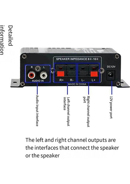 Kanallı 30W Araba Dijital Güç Bluetooth Ses Amplifikatörü (Yurt Dışından)