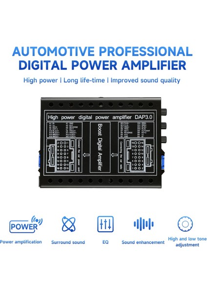 Araba Dsp Amplifikatör Dc 12V Hi-Fi Ses Stereo (Yurt Dışından)