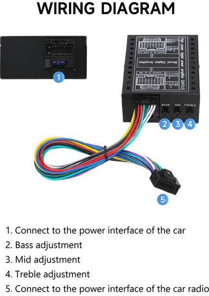 Araba Dsp Amplifikatör Dc 12V Hi-Fi Ses Stereo (Yurt Dışından)