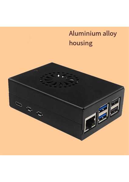 Raspberry Pi 5b Alüminyum Kasa Nesil 5 Koruyucu Kutu, Gümüş (Yurt Dışından)