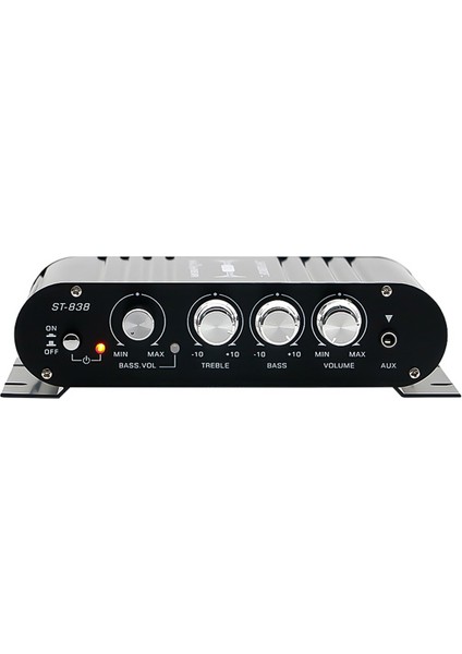 Subwoofer Çıkışlı Kanal Güç Amplifikatörü Siyah (Yurt Dışından)